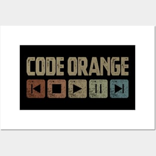 Code Orange Control Button Posters and Art